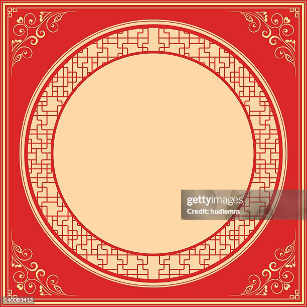 vector chinese festival frame background - mid autumn festival stock illustrations
