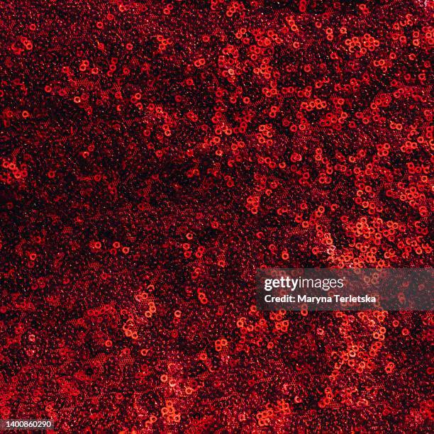 Sequins Red Pattern Red Sequin Fabric Photos and Premium High Res Pictures - Getty Images