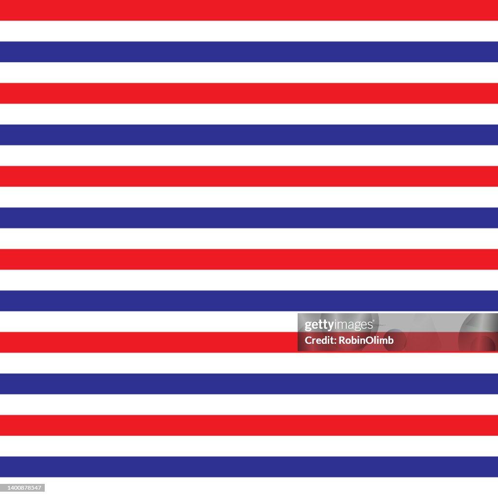 Red White And Blue Stripes Seamless Pattern