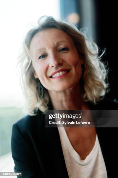 Alexandra Lamy poses as she attends the 1st "Film De Demain" Festival on June 03, 2022 in Vierzon, France.