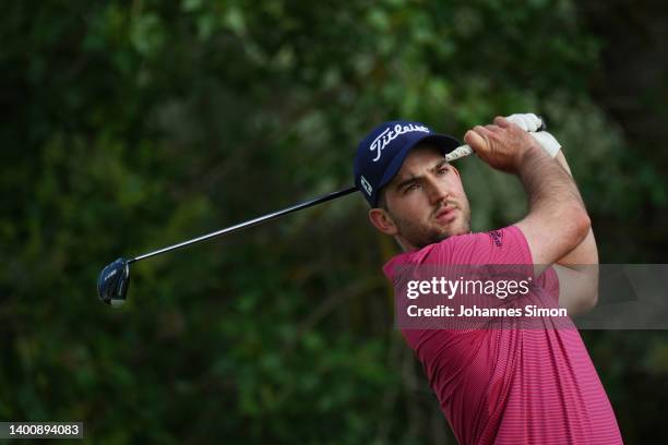 Bradley Neil of Scotland in action during day two of the D+D REAL Czech Challenge at Golf & Spa Kuneticka Hora on June 03, 2022 in Hradec Kralove,...