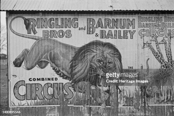 Circus poster, Alabama. Artist Walker Evans.