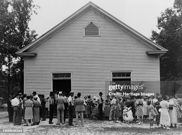 Gathering Of Congregation After Church...