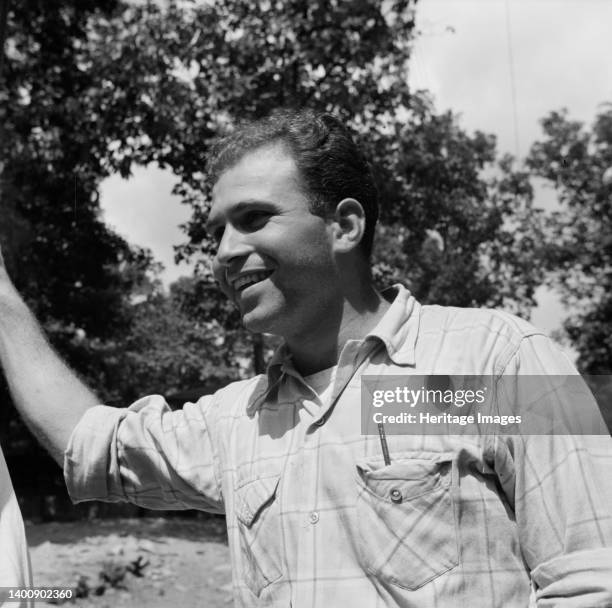 Southfields, New York. Interracial activities at camp Nathan Hale, where children are aided by the Methodist Camp Service. Milton Reiner, program...