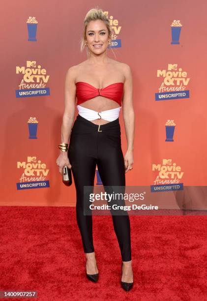 In this image released on June 5, Kristin Cavallari attends the 2022 MTV Movie & TV Awards: UNSCRIPTED at Barker Hangar on June 02, 2022 in Santa...