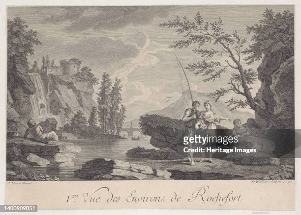 First View of the Surroundings of Rochefort, 1770. Artist D Wallaert.