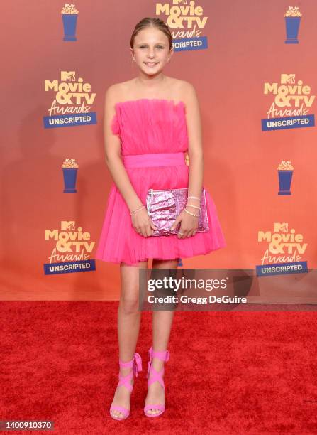 In this image released on June 5, Bryn Hoppy attends the 2022 MTV Movie & TV Awards: UNSCRIPTED at Barker Hangar on June 02, 2022 in Santa Monica,...