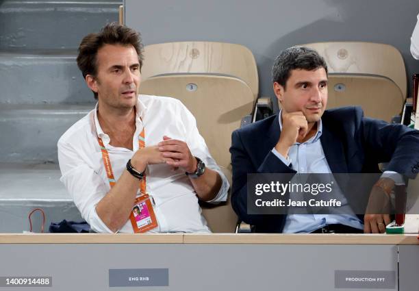 Yannick Bollore attends day 13 of the French Open 2022 held at Stade Roland Garros on June 3, 2022 in Paris, France.