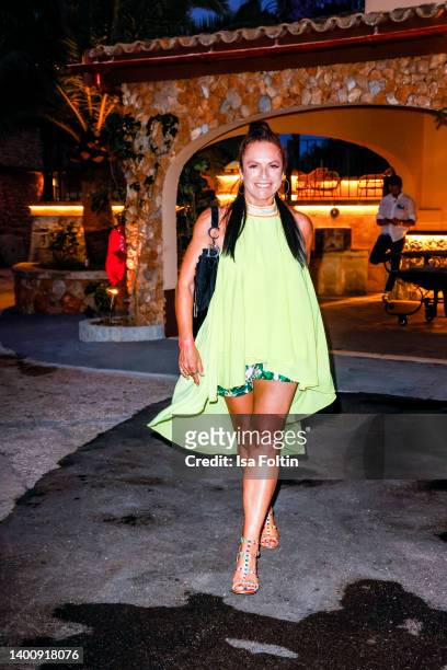 German actress Christine Neubauer during the Remus Neon Night at Eden @ House of Son Amar on June 3, 2022 in Palma de Mallorca, Spain.