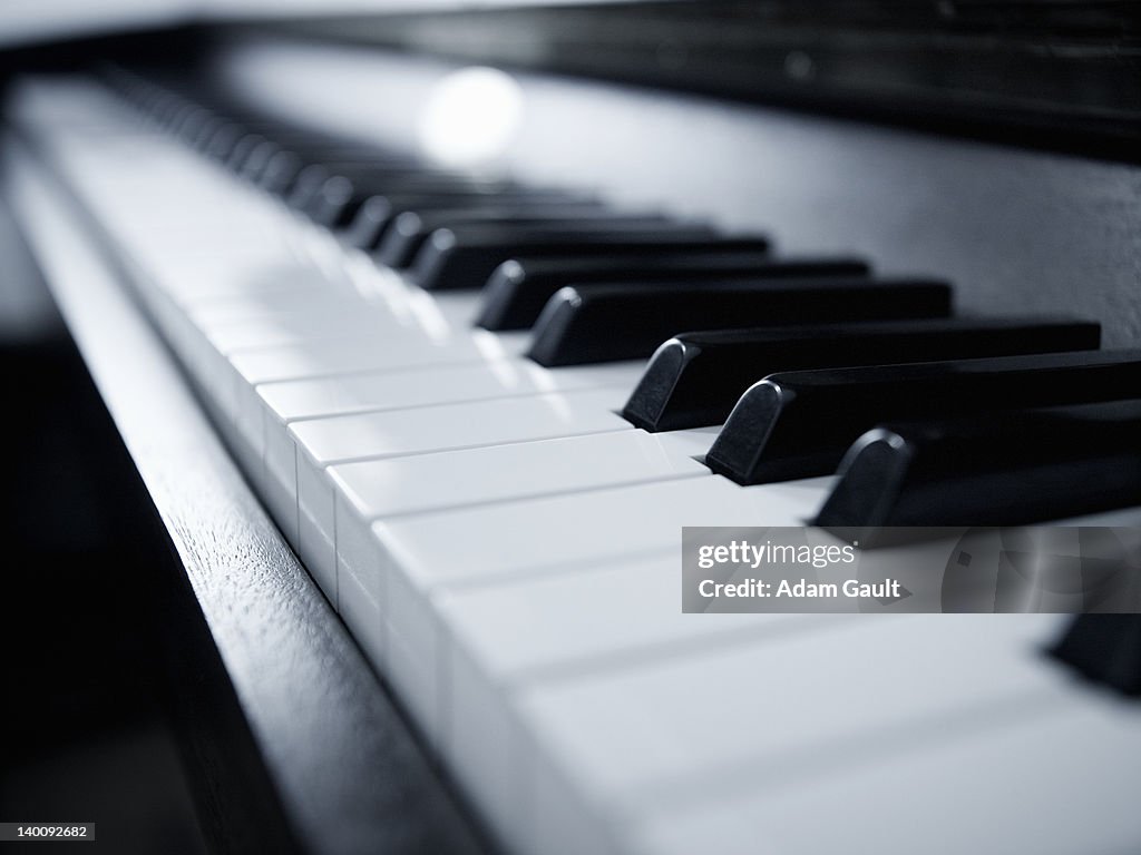 Piano keyboard.