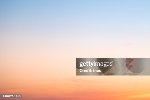 Color gradation of the sky at dusk Color gradation of the sky at dusk