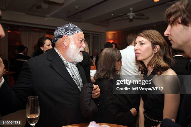 Photographer Bruce Weber and director Sofia Coppola attend the 2012 Vanity Fair Oscar Party Hosted By Graydon Carter at Sunset Tower on February 26,...