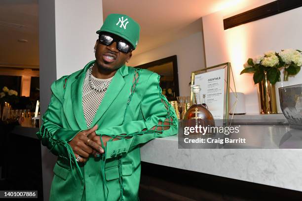 Romeo Hunte attends the D'USSÉ Cognac Presents: The D'USSÉxperience on National Cognac Day at Hotel on Rivington on June 03, 2022 in New York City.