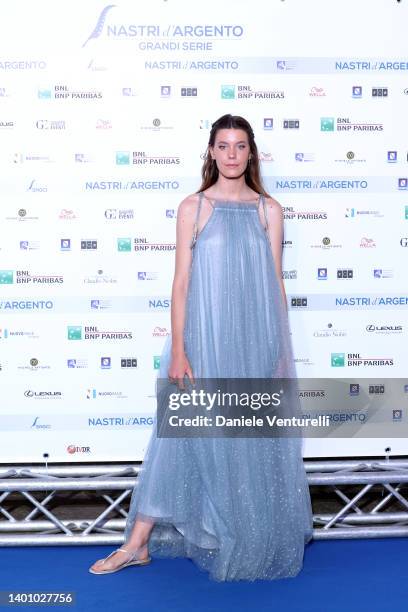 Caterina De Angelis attends the Nastri D'Argento "Grandi Serie" 2022 on June 04, 2022 in Naples, Italy.