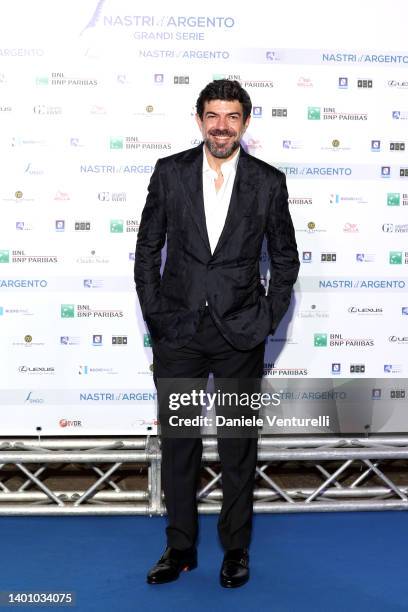 Pierfrancesco Favino attends the Nastri D'Argento "Grandi Serie" 2022 on June 04, 2022 in Naples, Italy.