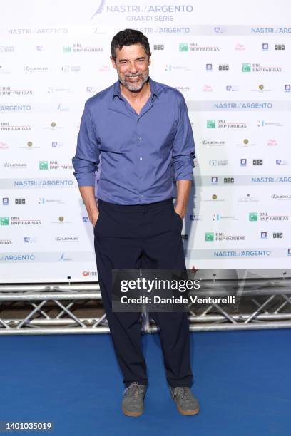 Alessandro Gassmann attends the Nastri D'Argento "Grandi Serie" 2022 on June 04, 2022 in Naples, Italy.