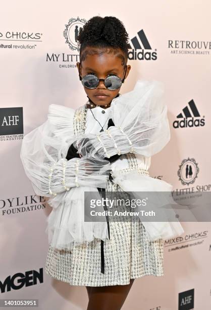 Junie Shumpert attends the Ladylike Women Of Excellence Awards x Fashion Show at The Beverly Hilton on June 04, 2022 in Beverly Hills, California.