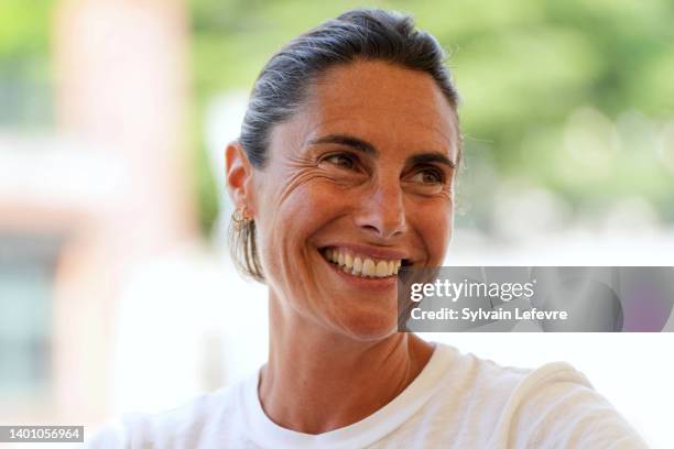 Alessandra Sublet attends her master class during the 1st "Film De Demain" Festival - Day Three on June 04, 2022 in Vierzon, France.