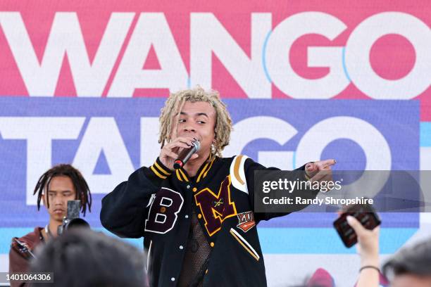 Iann dior performs onstage at the 2022 iHeartRadio Wango Tango at Dignity Health Sports Park on June 04, 2022 in Carson, California.