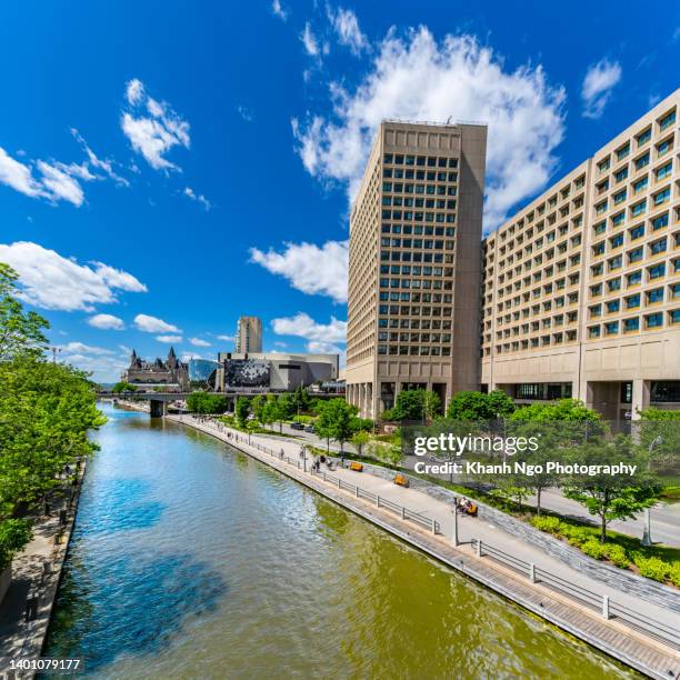 downtown ottawa, ontario, canada. - ottawa downtown stock pictures, royalty-free photos & images