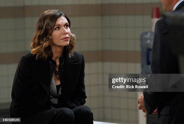 Finola Hughes and John J. York in a scene that airs the week of February 27, 2012 on Disney General Entertainment Content via Getty Images Daytime's...