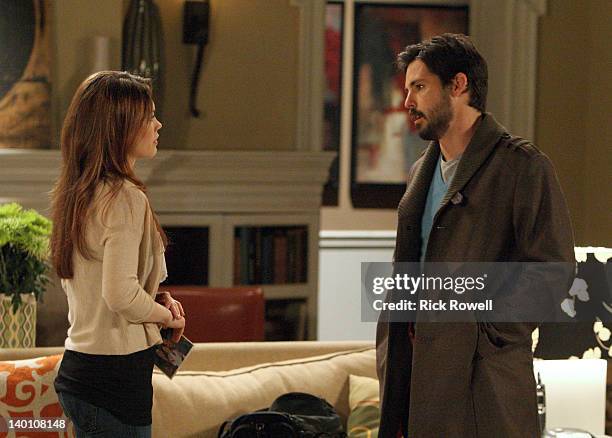 Rebecca Herbst and Jason Cook in a scene that airs the week of February 27, 2012 on Disney General Entertainment Content via Getty Images Daytime's...