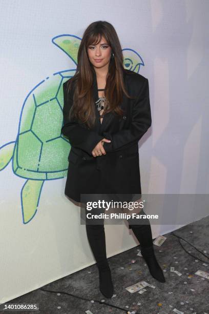 Camila Cabello is seen backstage during the 2022 iHeartRadio Wango Tango at Dignity Health Sports Park on June 04, 2022 in Carson, California.