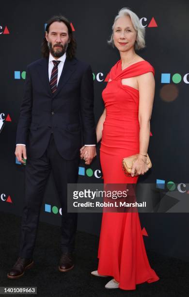 Keanu Reeves and Alexandra Grant attend MOCA Gala 2022 at The Geffen Contemporary at MOCA on June 04, 2022 in Los Angeles, California.
