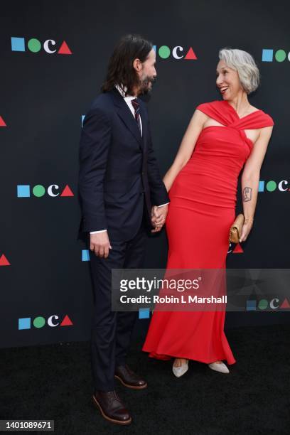 Keanu Reeves and Alexandra Grant attend MOCA Gala 2022 at The Geffen Contemporary at MOCA on June 04, 2022 in Los Angeles, California.