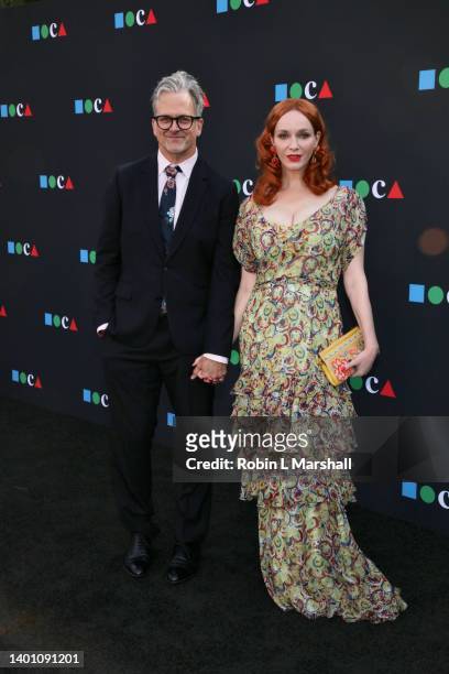 George Bianchini and Christina Hendricks attend MOCA Gala 2022 at The Geffen Contemporary at MOCA on June 04, 2022 in Los Angeles, California.