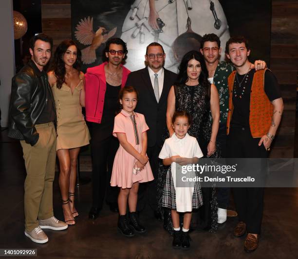 Kevin Jonas, Danielle Jonas, Joe Jonas, Kevin Jonas Sr., Denise Jonas, Nick Jonas, Frankie Jonas, Alena Rose Jonas and Valentina Angelina Jonas...