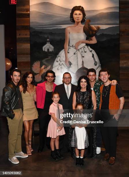 Kevin Jonas, Danielle Jonas, Joe Jonas, Kevin Jonas Sr., Denise Jonas, Nick Jonas, Frankie Jonas, Alena Rose Jonas and Valentina Angelina Jonas...