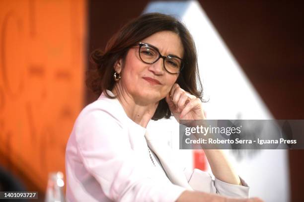 Italian Government Minister for Regional Affairs Maria Stella Gelmini attends Trento Economy Festival at Region Palace on June 04, 2022 in Trento,...