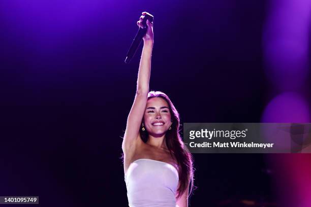 Madison Beer performs onstage at Outloud Raising Voices Music Festival at WeHo Pride on June 04, 2022 in West Hollywood, California.