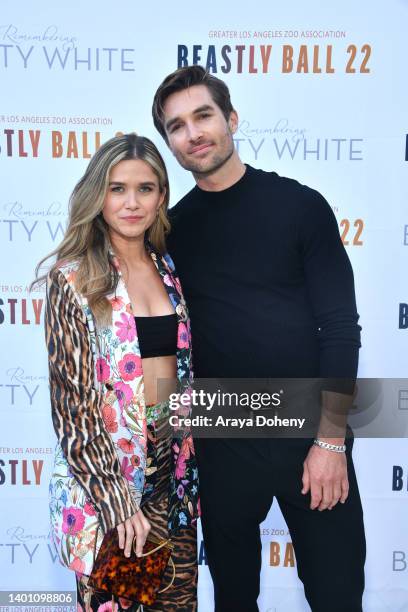 Anna Marie Dobbins and Marc Herrmann attend the Greater Los Angeles Zoo Association's Beastly Ball at Los Angeles Zoo on June 04, 2022 in Los...