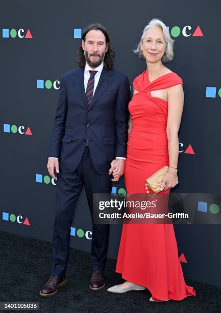 Keanu Reeves and Alexandra Grant attend the MOCA Gala 2022 at The Geffen Contemporary at MOCA on June 04, 2022 in Los Angeles, California.