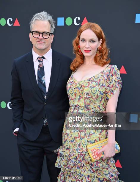 George Bianchini and Christina Hendricks attend the MOCA Gala 2022 at The Geffen Contemporary at MOCA on June 04, 2022 in Los Angeles, California.