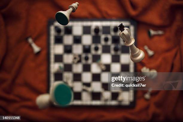 chess piece - chess board overhead stock pictures, royalty-free photos & images