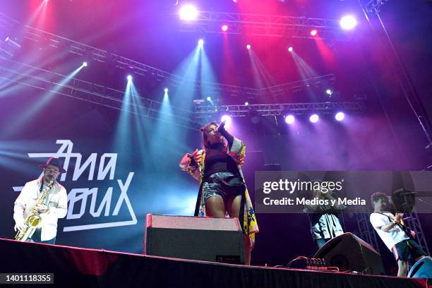 Ana Tijoux performs during the Chilean Wey 2022 Festival at Pepsi Center WTC on June 4, 2022 in Mexico City, Mexico.