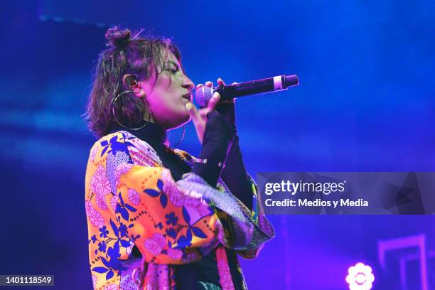 Ana Tijoux performs during the Chilean Wey 2022 Festival at Pepsi Center WTC on June 4, 2022 in Mexico City, Mexico.
