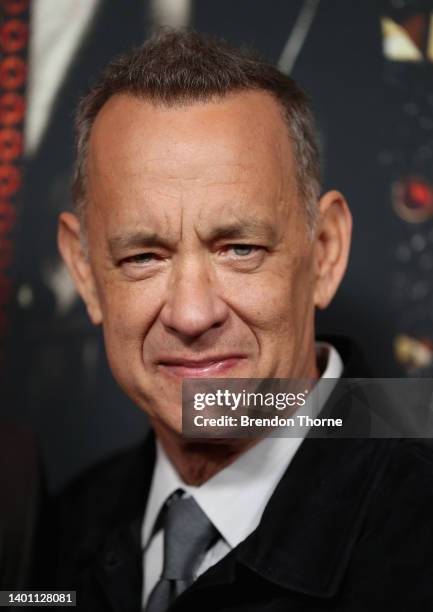 Tom Hanks attends the Sydney premiere of ELVIS at the State Theatre on June 05, 2022 in Sydney, Australia.