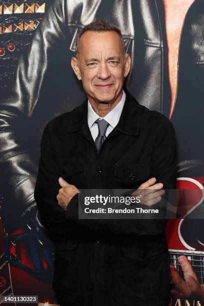 Tom Hanks attends the Sydney premiere of ELVIS at the State Theatre on June 05, 2022 in Sydney, Australia.