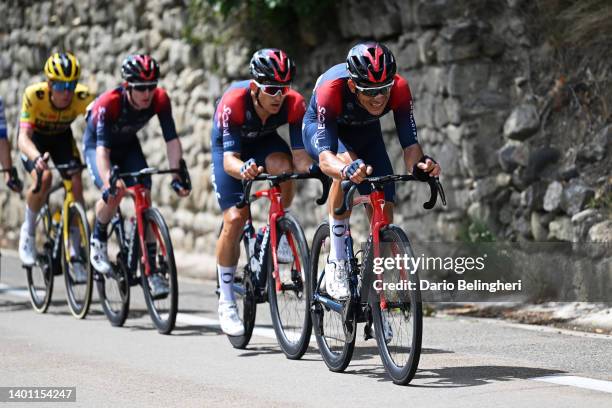 Andrey Amador Bikkazakova of Costa Rica and Team INEOS Grenadiers competes during the 74th Critérium du Dauphiné 2022 - Stage 1 a 191,8km stage from...