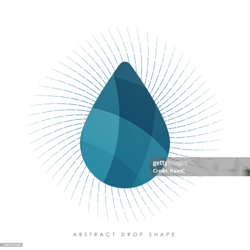 Sharp Drop Vector Abstract Drop Shape And Sunburst Vector Stock Illustration High-Res ...