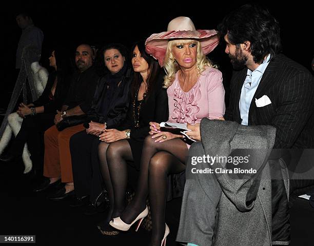 Contessa Pinina Garavaglia attends the Sergei Grinko fashion show as part of Milan Womenswear Fashion Week Autumn/Winter 2012/2013 on February 28,...