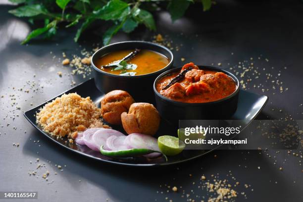 rajasthani dish cusine meal called dal baati churma - dahl stock pictures, royalty-free photos & images