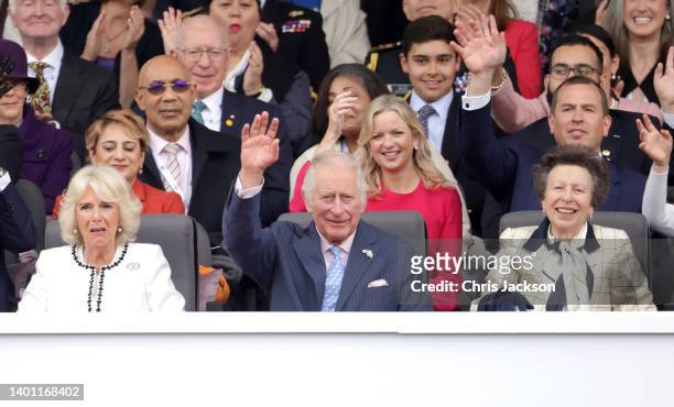 Saadiya Khan, Lindsay Wallace, Peter Phillips, Camilla, Duchess of Cornwall, Prince Charles, Prince of Wales, and Princess Anne, Princess Royal...