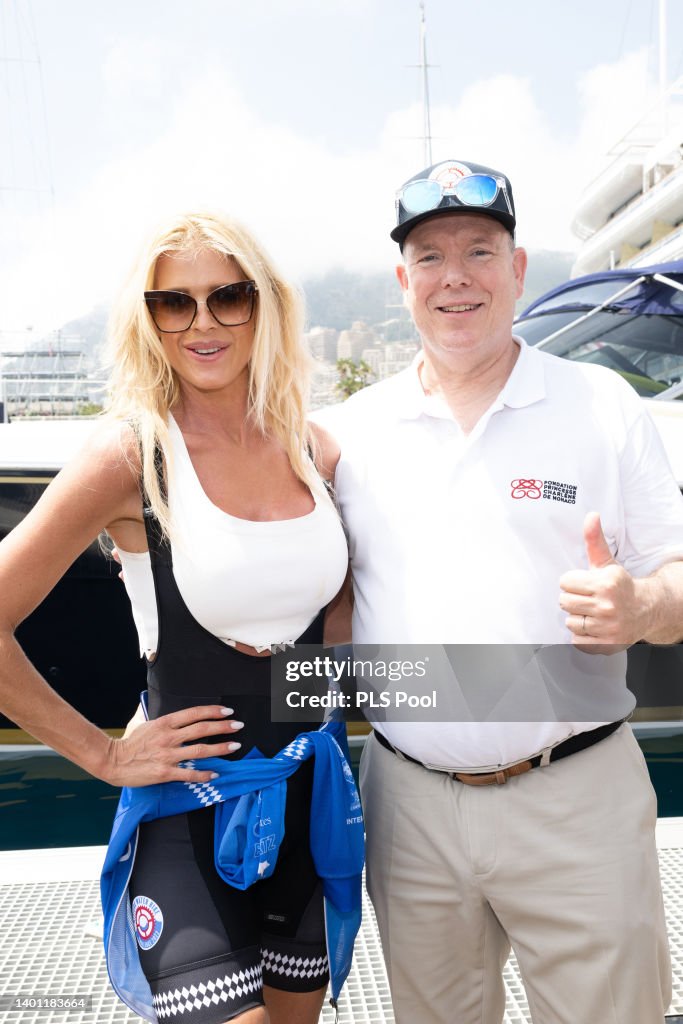Victoria Silvstedt and Prince Albert II of Monaco, attend the Riviera