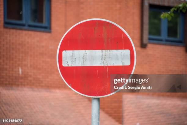no entry sign - left out stock pictures, royalty-free photos & images