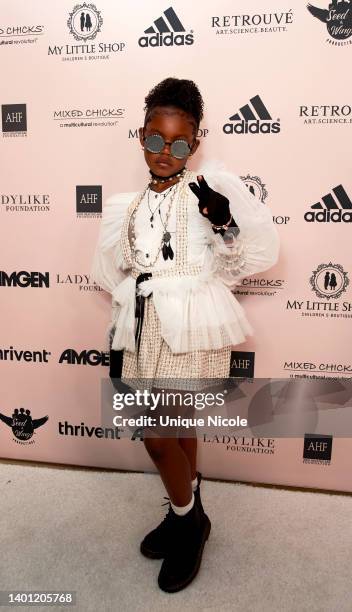 Junie Shumpert attends the Ladylike Women Of Excellence Awards x Fashion Show at The Beverly Hilton on June 04, 2022 in Beverly Hills, California.